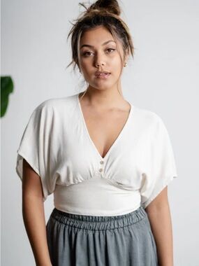 Stillwater bolero linen top